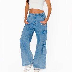 Show Me Your MuMu Blue Cargo Jeans